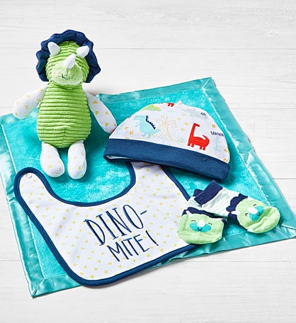 Dinosaur 5 Piece Welcome Home Gift Set